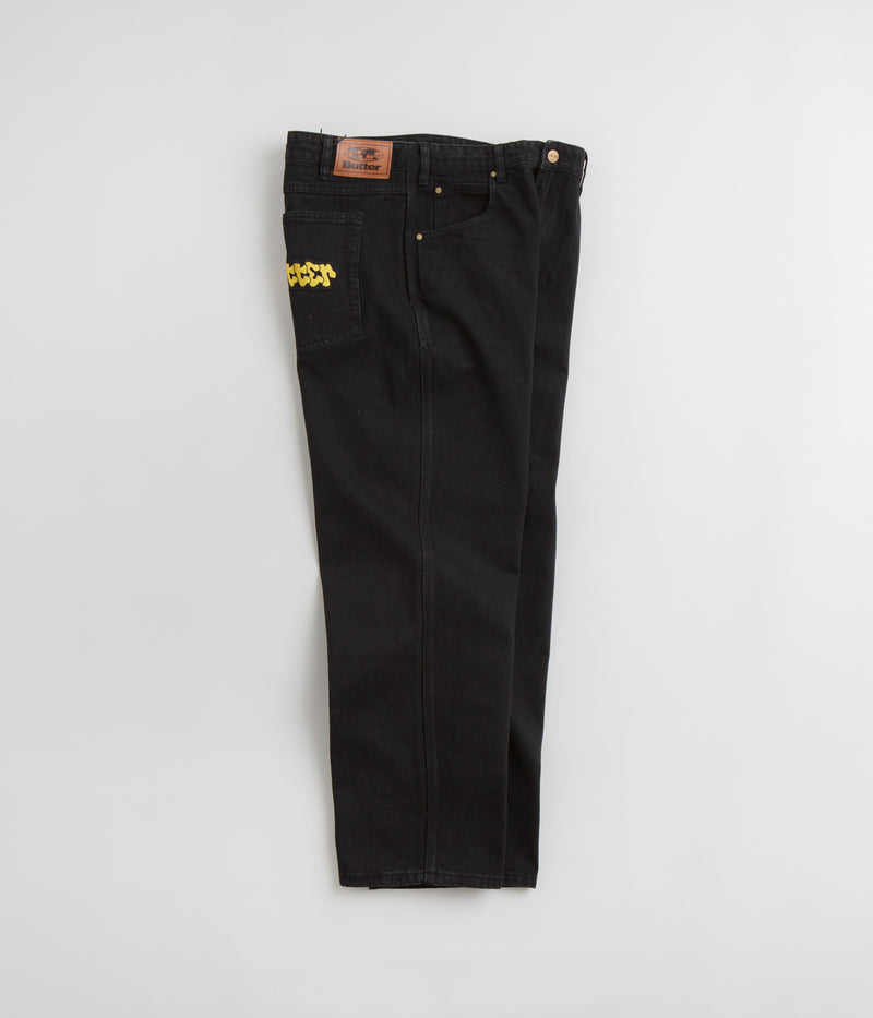 Butter Goods Big Apple Jeans in Washed Black