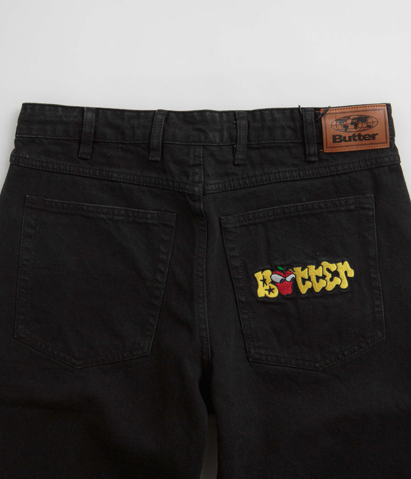 Butter Goods Big Apple Jeans in Washed Black