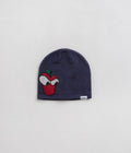 Butter Goods Big Apple Skull Beanie in Navy