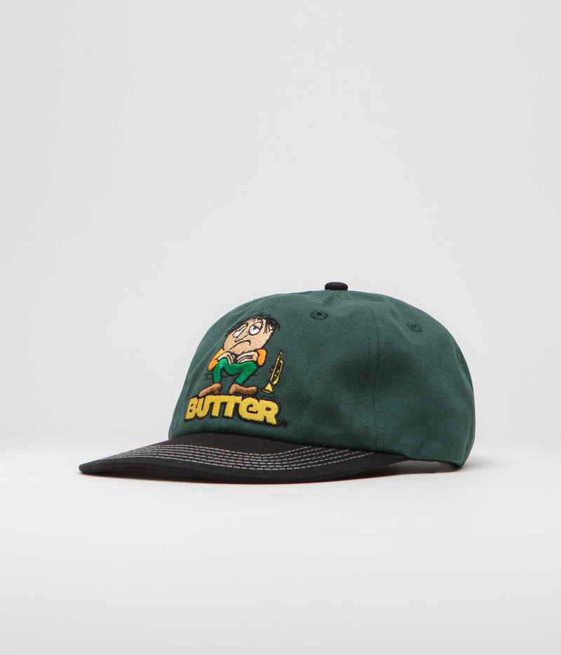 Butter Goods Blues Cap in Forest and Black