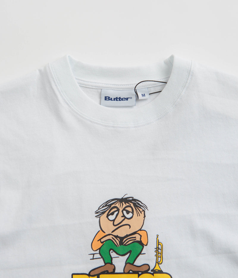 Butter Goods Blues Logo T-Shirt in White