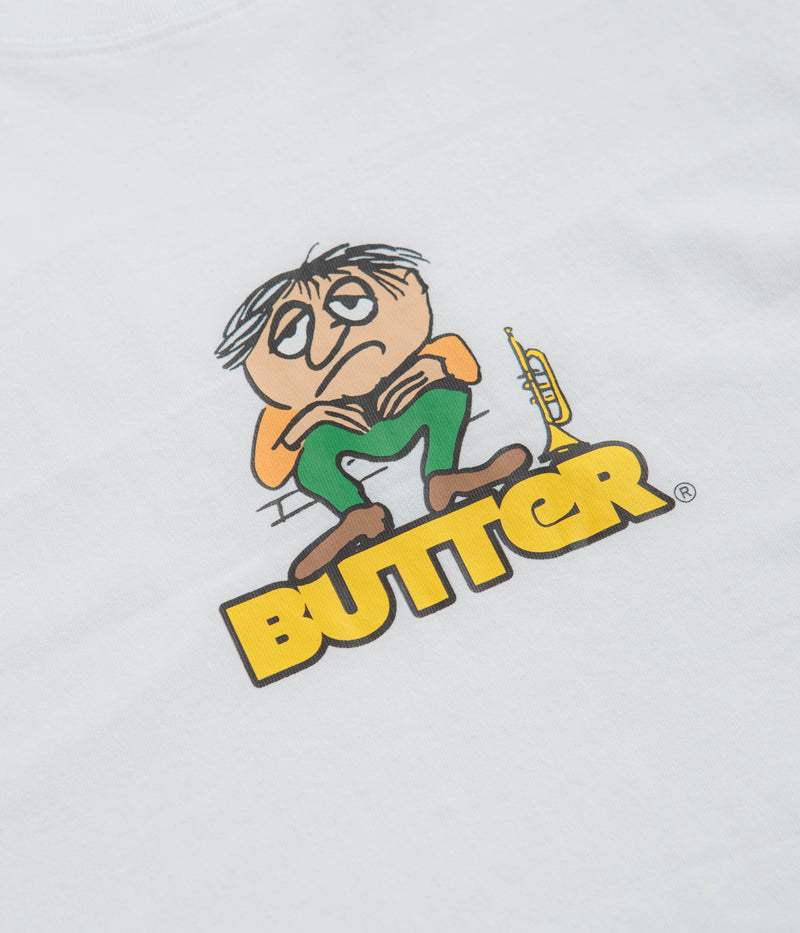 Butter Goods Blues Logo T-Shirt in White