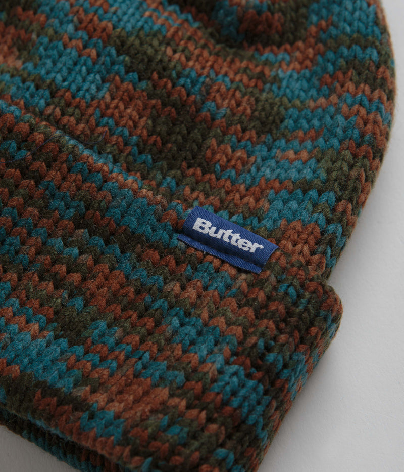 Butter Goods Bluff Speckle Beanie in Brown