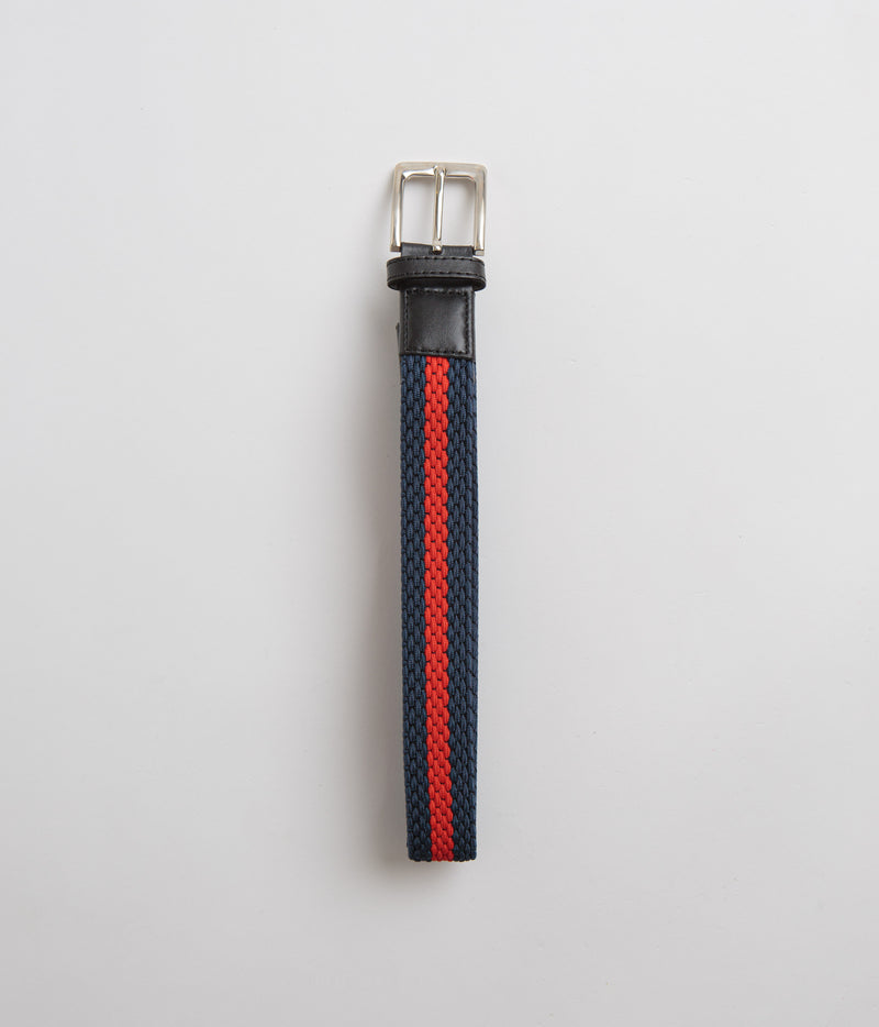 Butter Goods Braided Belt in Navy and Red