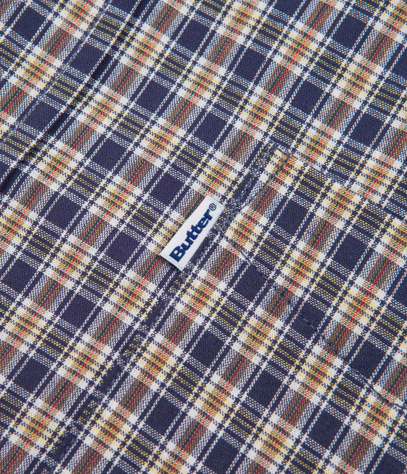 Butter Goods Bug Out Plaid Shirt in Navy