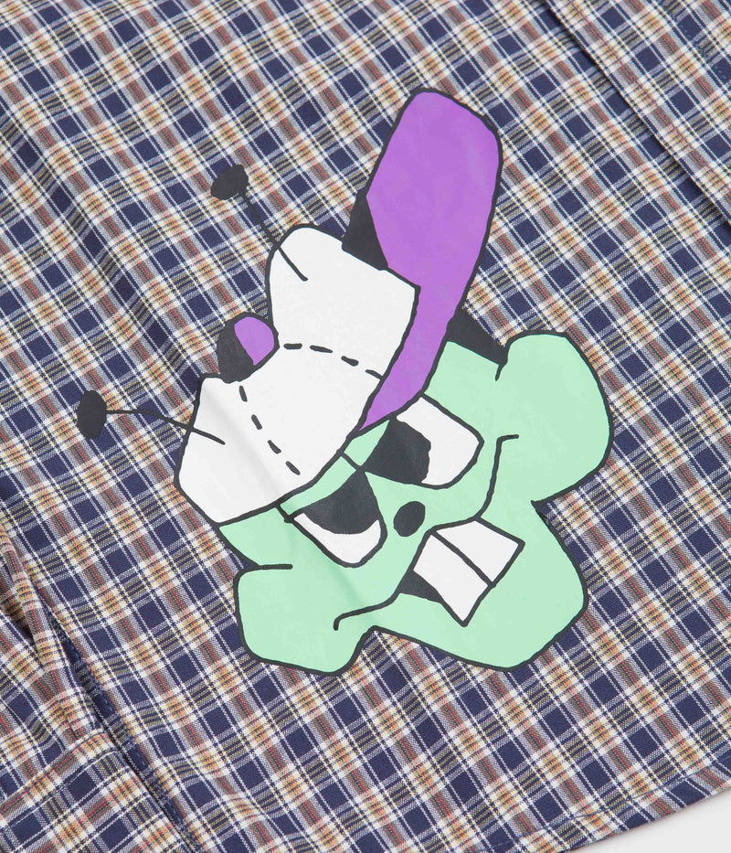 Butter Goods Bug Out Plaid Shirt in Navy