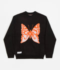 Butter Goods Butterfly Knit Crewneck Sweatshirt in Black