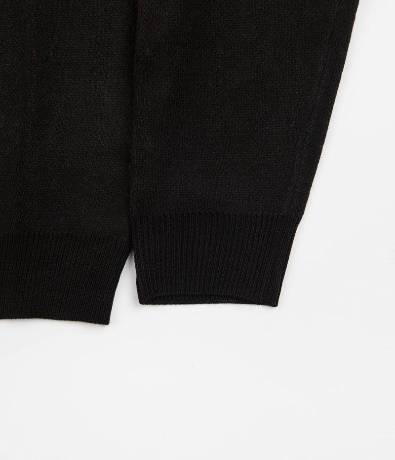 Butter Goods Butterfly Knit Crewneck Sweatshirt in Black