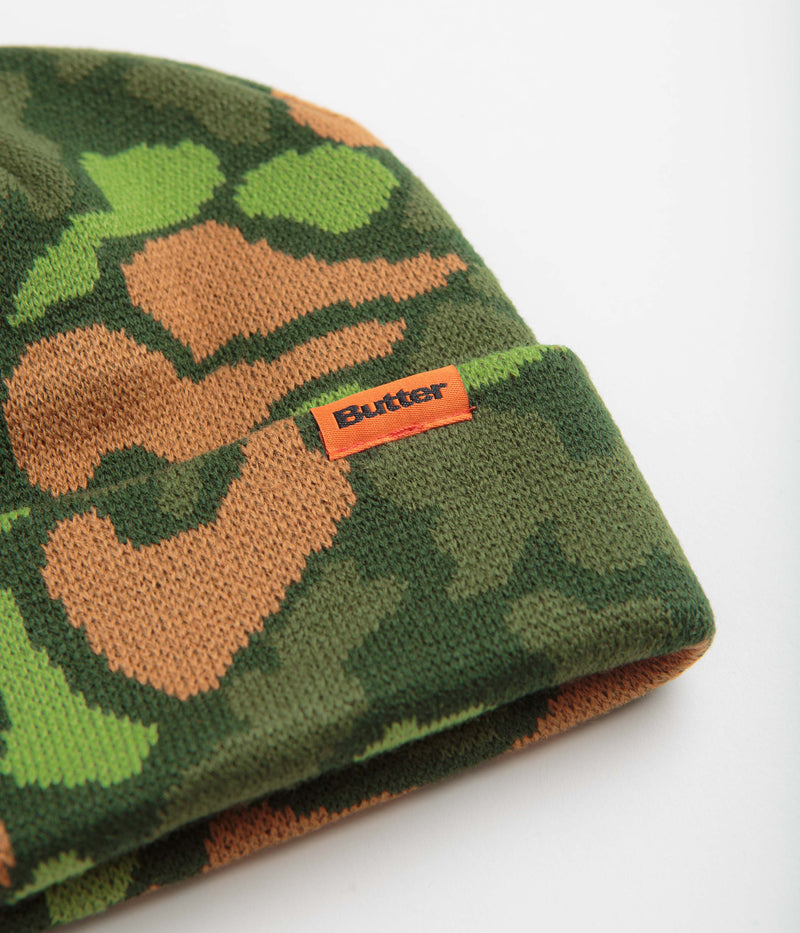 Butter Goods Camo Beanie in Jungle