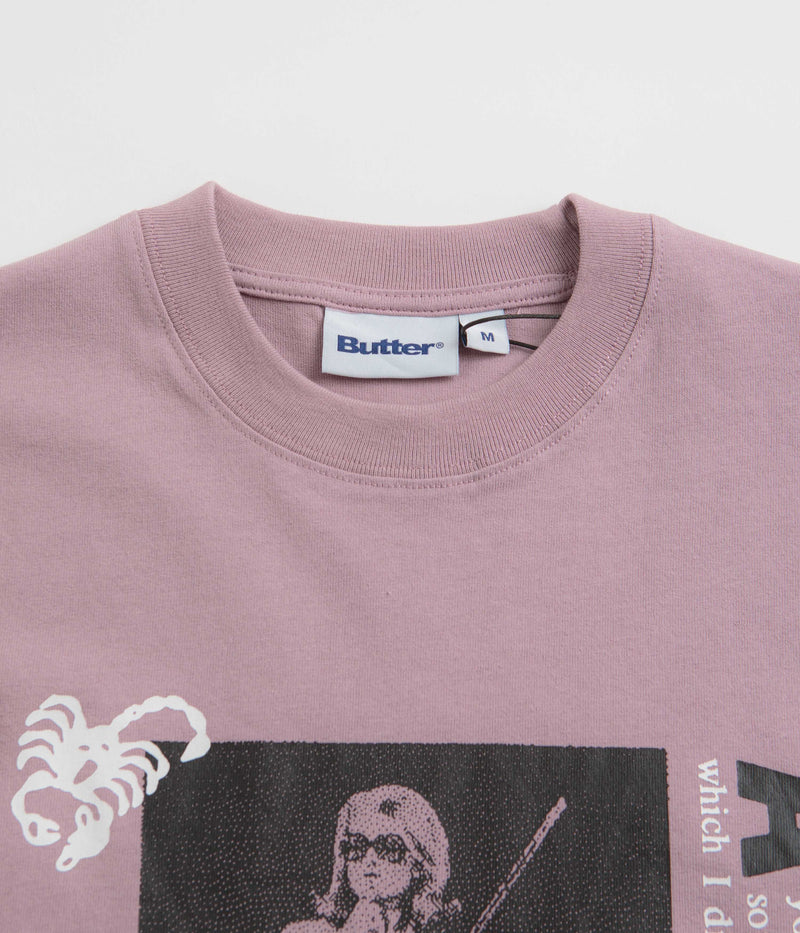 Butter Goods Certain Feeling T-Shirt in Washed Berry