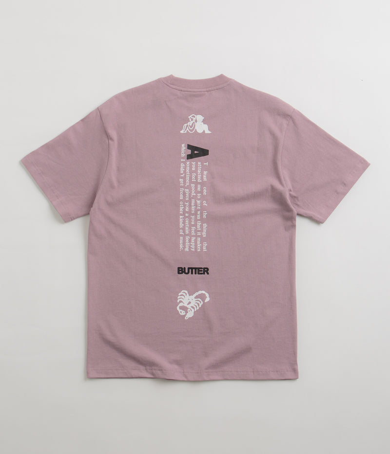 Butter Goods Certain Feeling T-Shirt in Washed Berry
