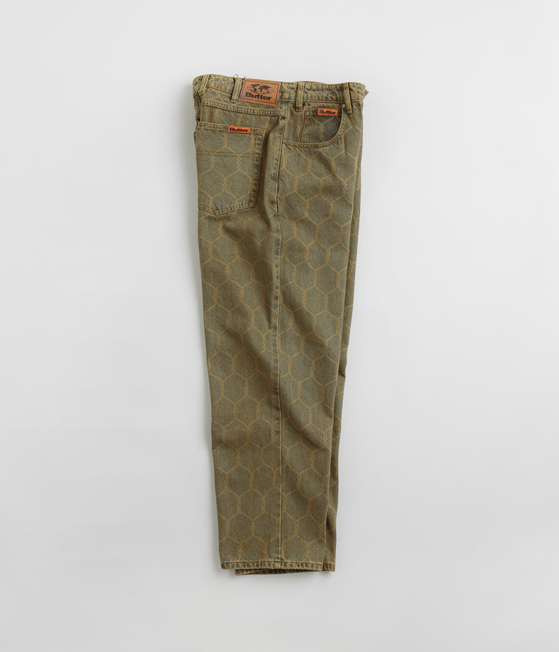 Butter Goods Chain Link Jeans in Washed Brown