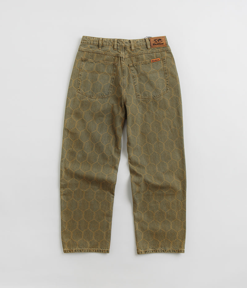 Butter Goods Chain Link Jeans in Washed Brown
