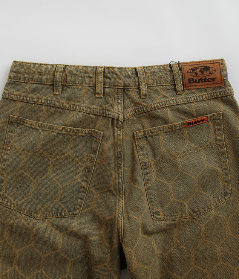 Butter Goods Chain Link Jeans in Washed Brown