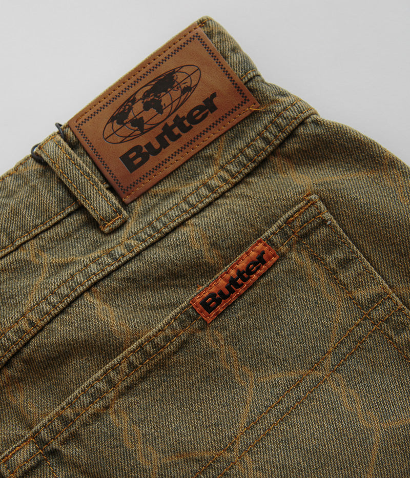 Butter Goods Chain Link Jeans in Washed Brown