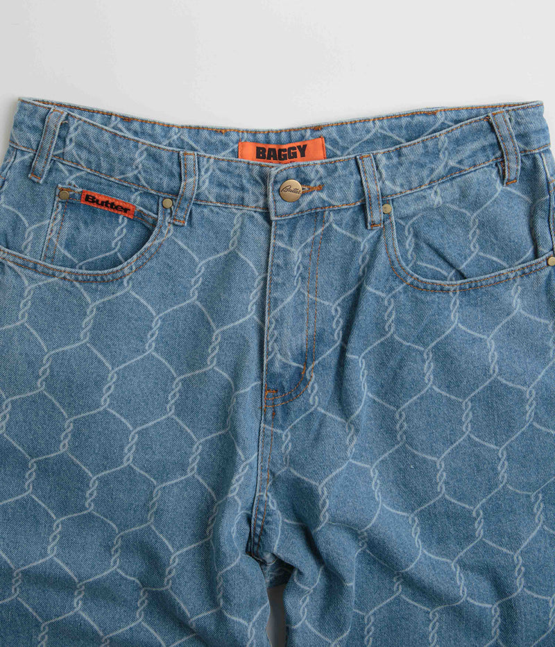 Butter Goods Chain Link Jeans in Washed Indigo
