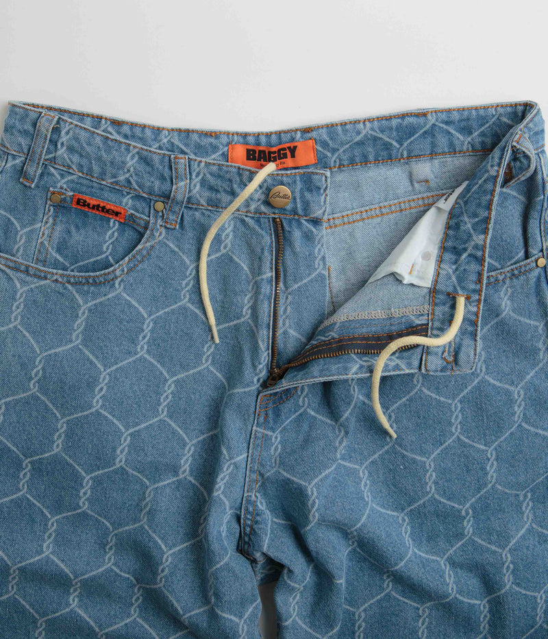Butter Goods Chain Link Jeans in Washed Indigo