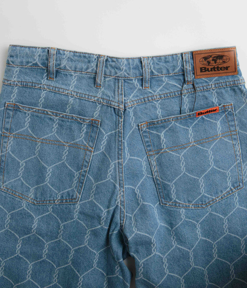 Butter Goods Chain Link Jeans in Washed Indigo