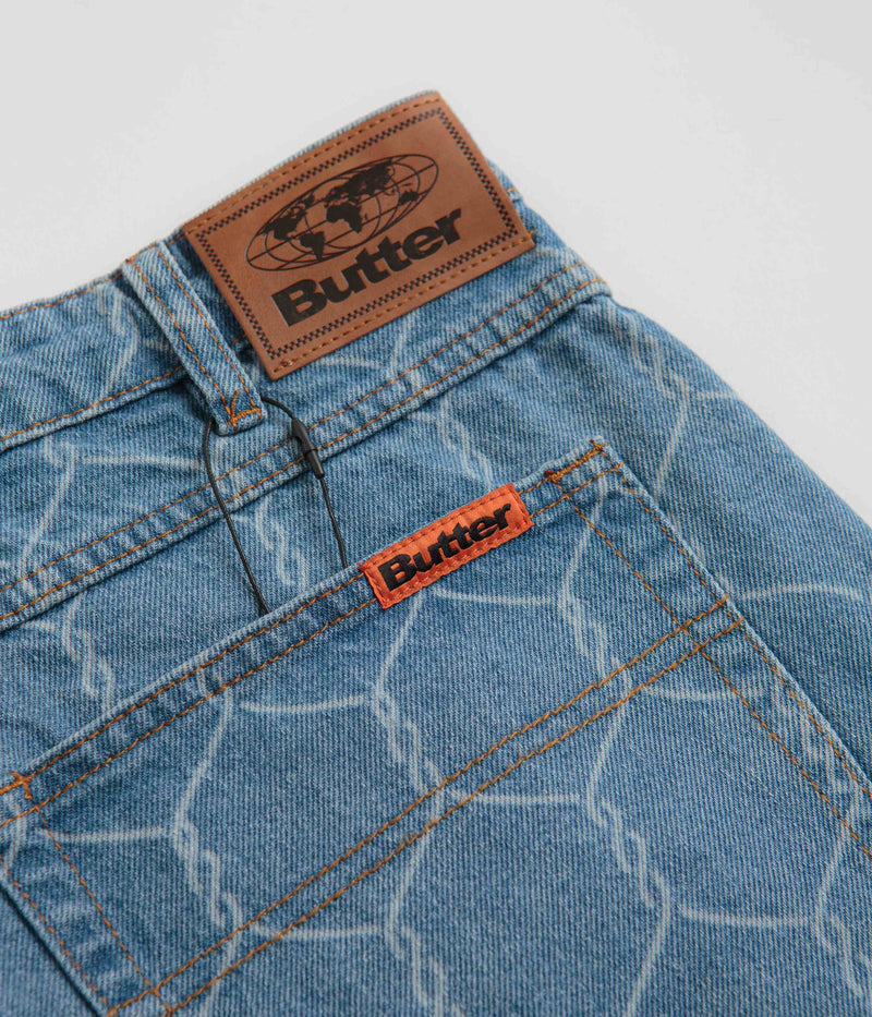 Butter Goods Chain Link Jeans in Washed Indigo