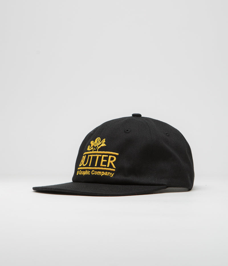 Butter Goods Cherub Cap in Black