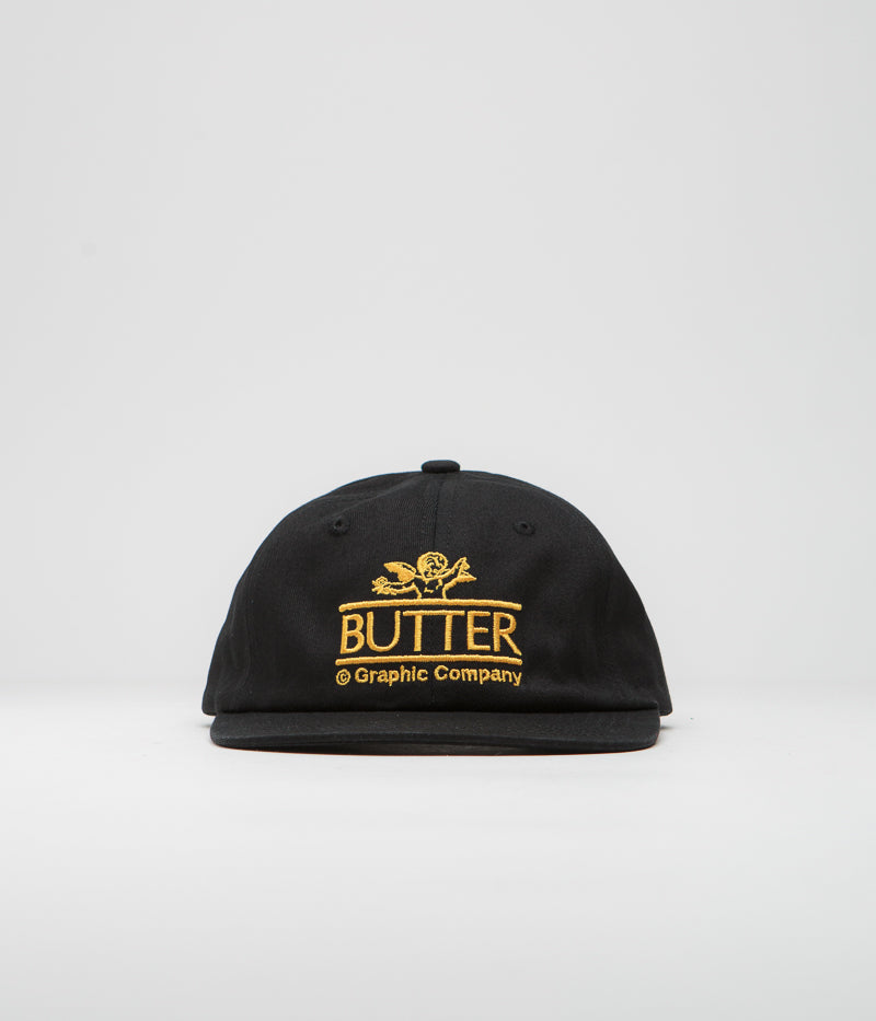 Butter Goods Cherub Cap in Black