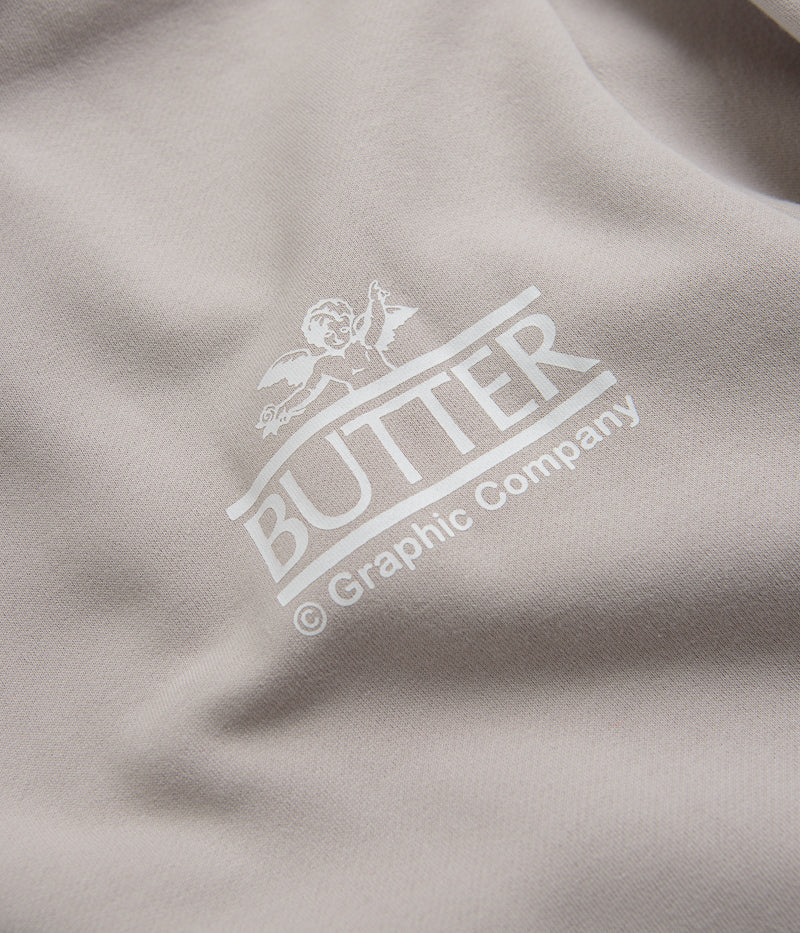 Butter Goods Cherub Hoodie in Cement