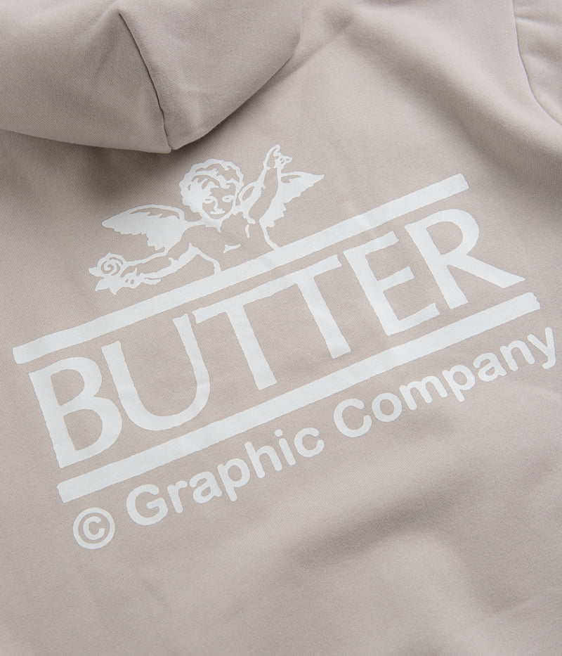 Butter Goods Cherub Hoodie in Cement