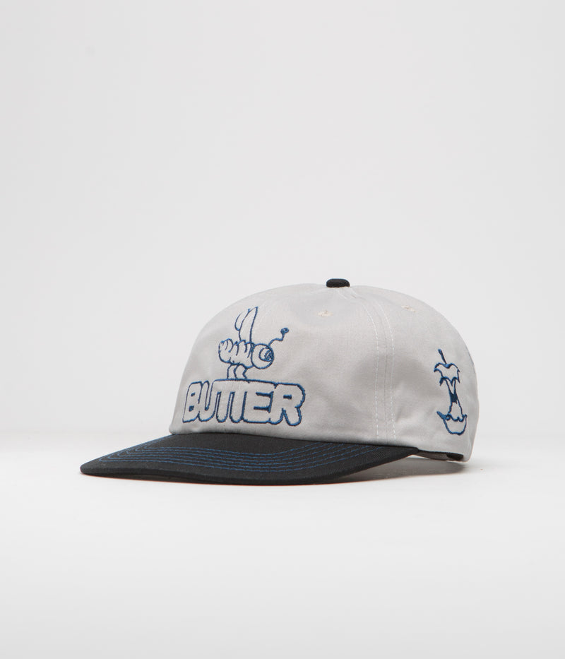 Butter Goods Critter Cap in Grey and Black