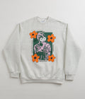 Butter Goods Dazed Crewneck Sweatshirt in Ash Grey