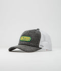 Butter Goods Denim Trucker Cap in Gun Metal