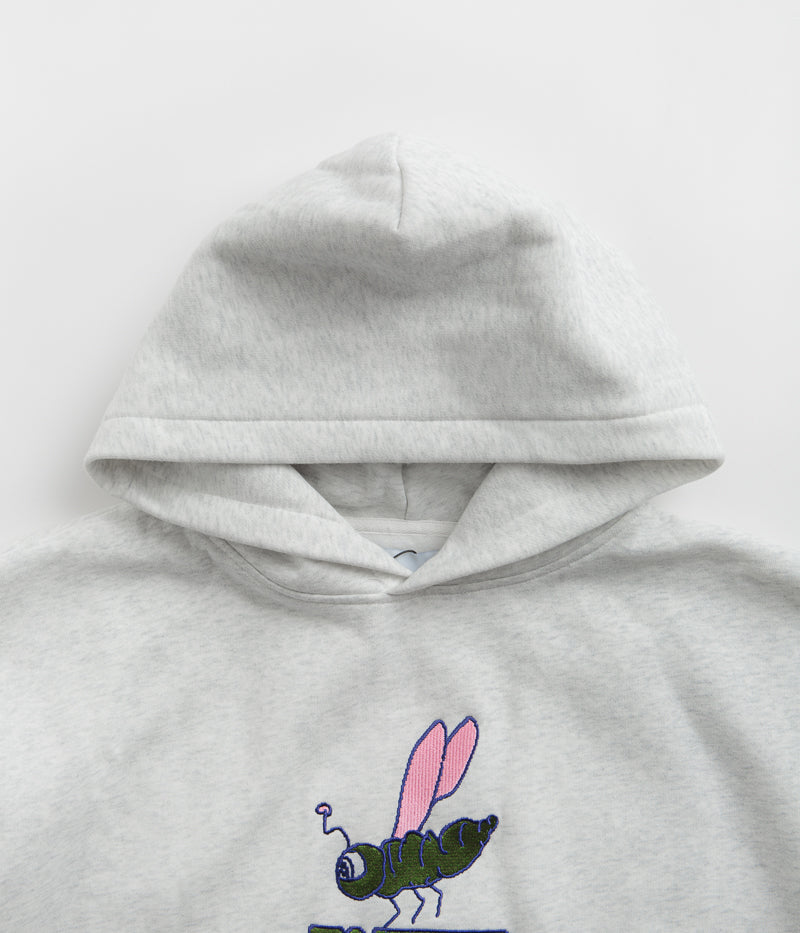 Butter Goods Dragonfly Embroidered Hoodie in Ash