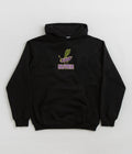 Butter Goods Dragonfly Embroidered Hoodie in Black