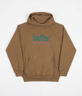 Butter Goods Equipment Embroidered Hoodie in Brown