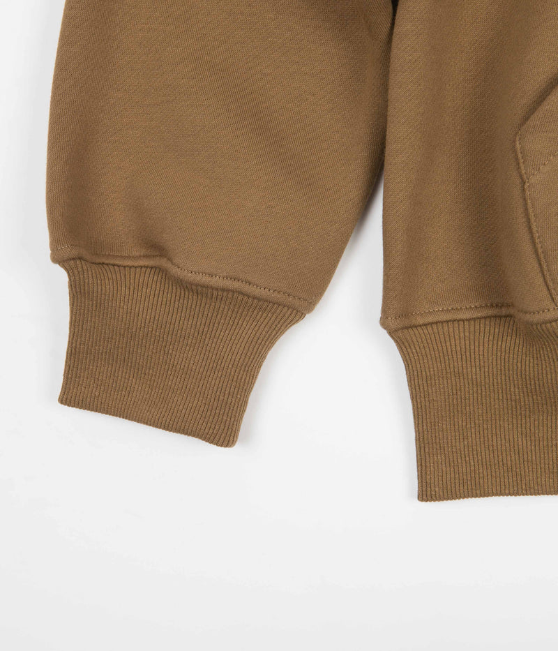 Butter Goods Equipment Embroidered Hoodie in Brown