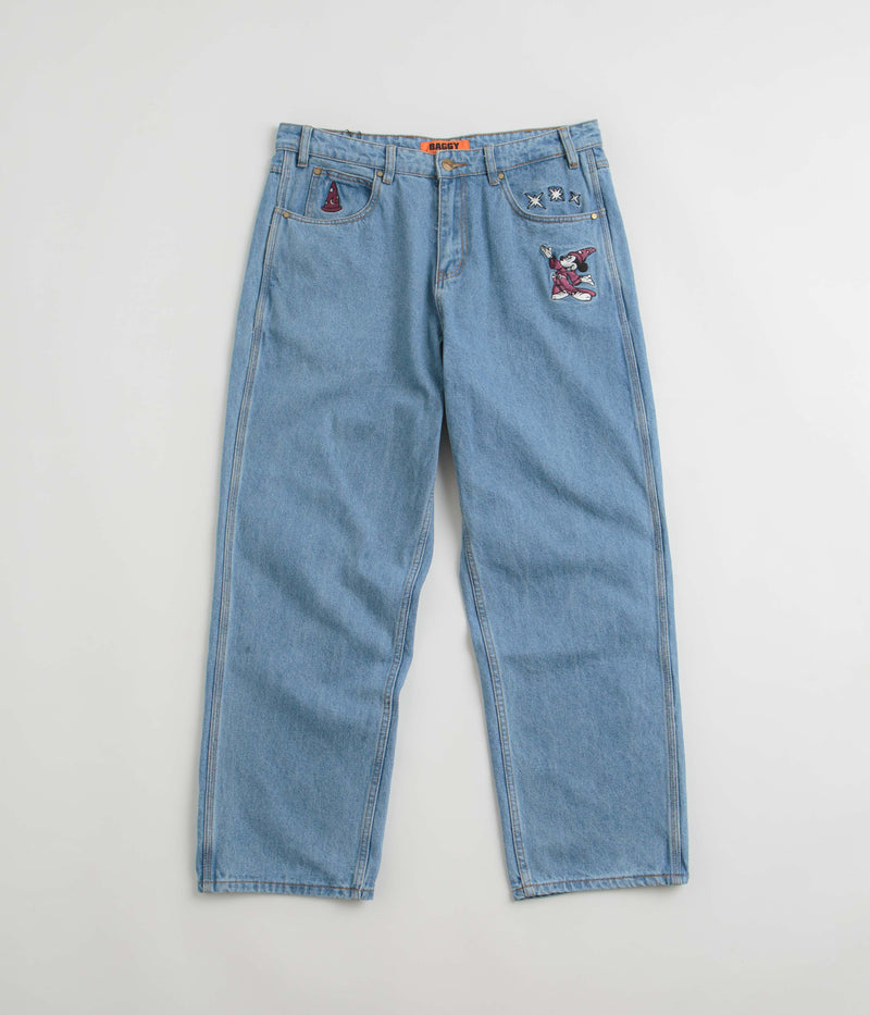 Butter Goods Fantasia Baggy Denim Jeans in Washed Indigo
