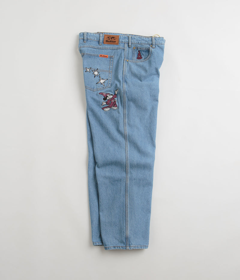 Butter Goods Fantasia Baggy Denim Jeans in Washed Indigo