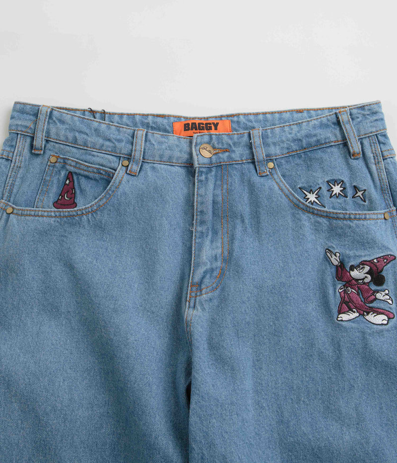 Butter Goods Fantasia Baggy Denim Jeans in Washed Indigo