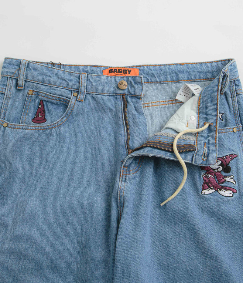 Butter Goods Fantasia Baggy Denim Jeans in Washed Indigo