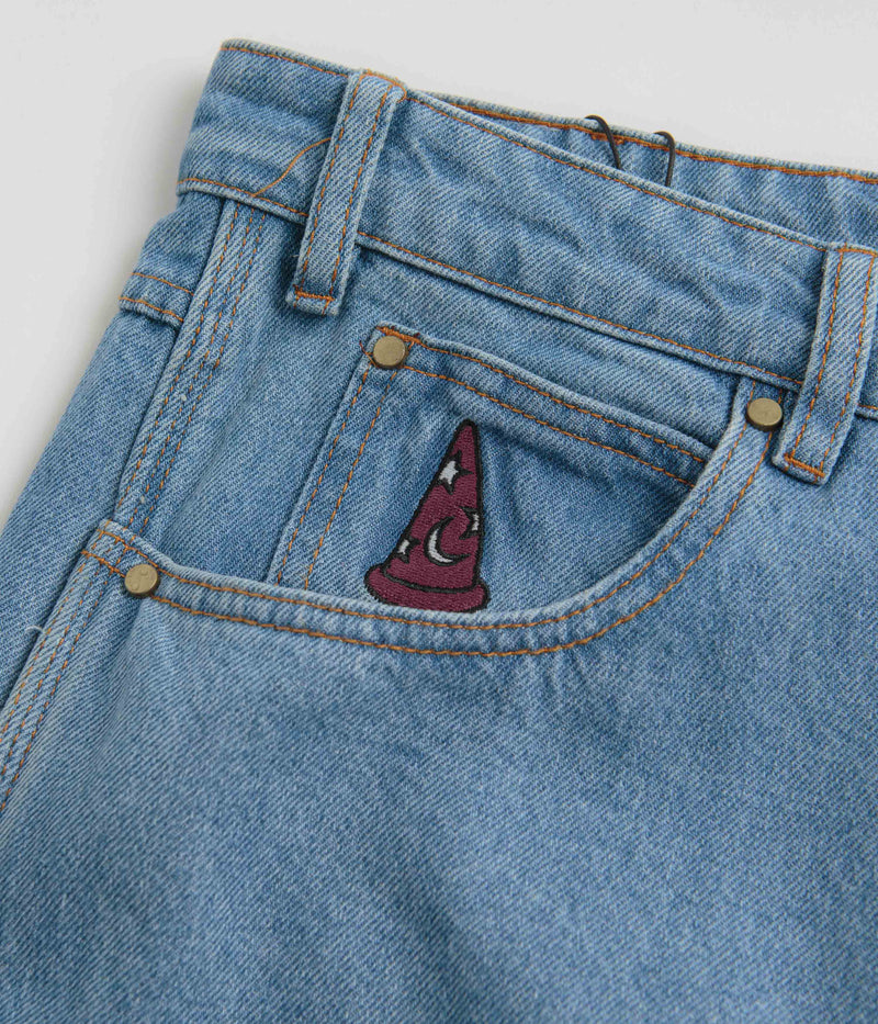 Butter Goods Fantasia Baggy Denim Jeans in Washed Indigo