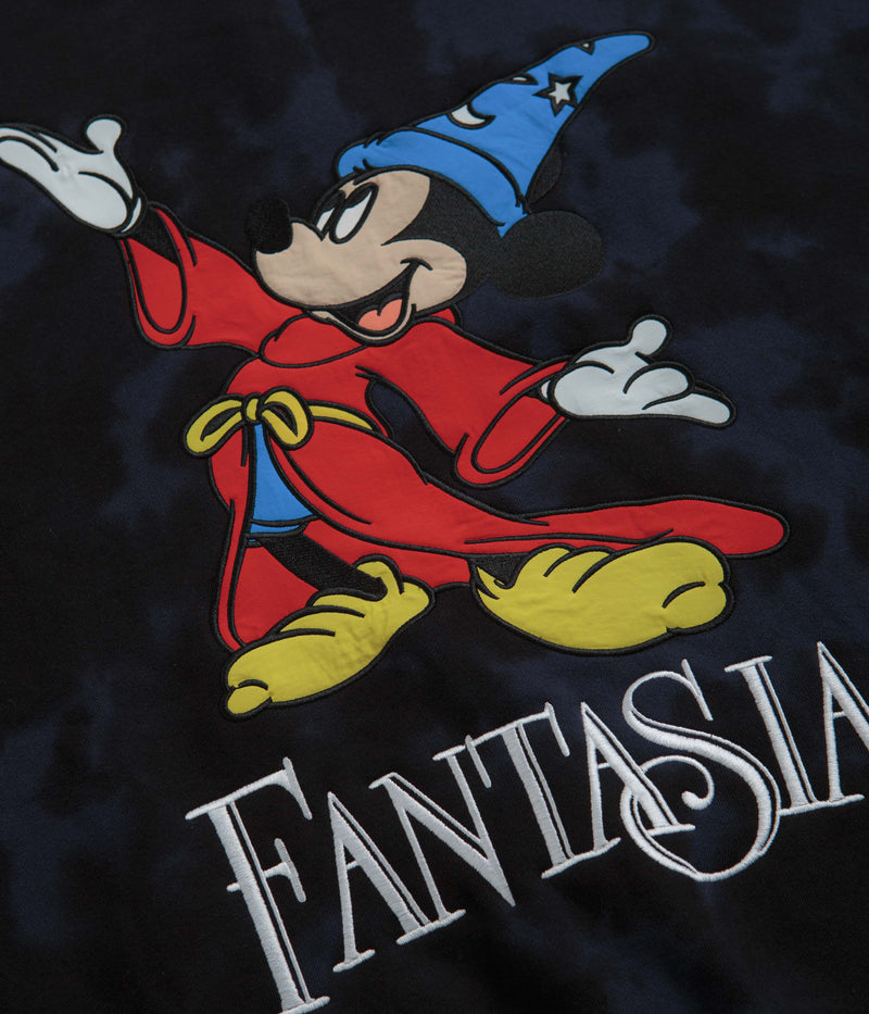 Butter Goods Fantasia Crewneck Sweatshirt in Navy Tie Dye
