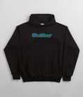 Butter Goods Felt Logo Applique Hoodie in Black
