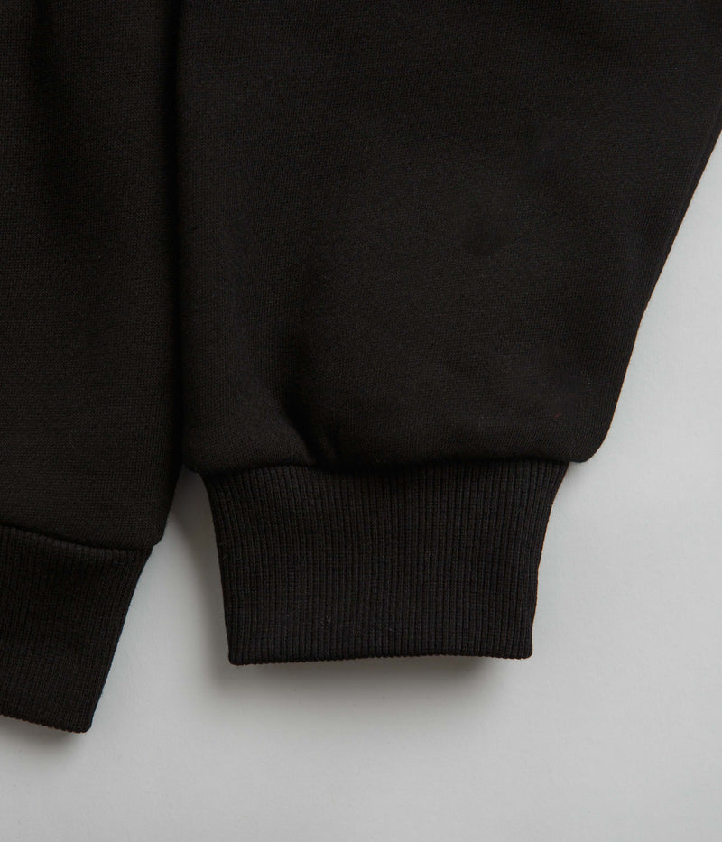 Butter Goods Felt Logo Applique Hoodie in Black