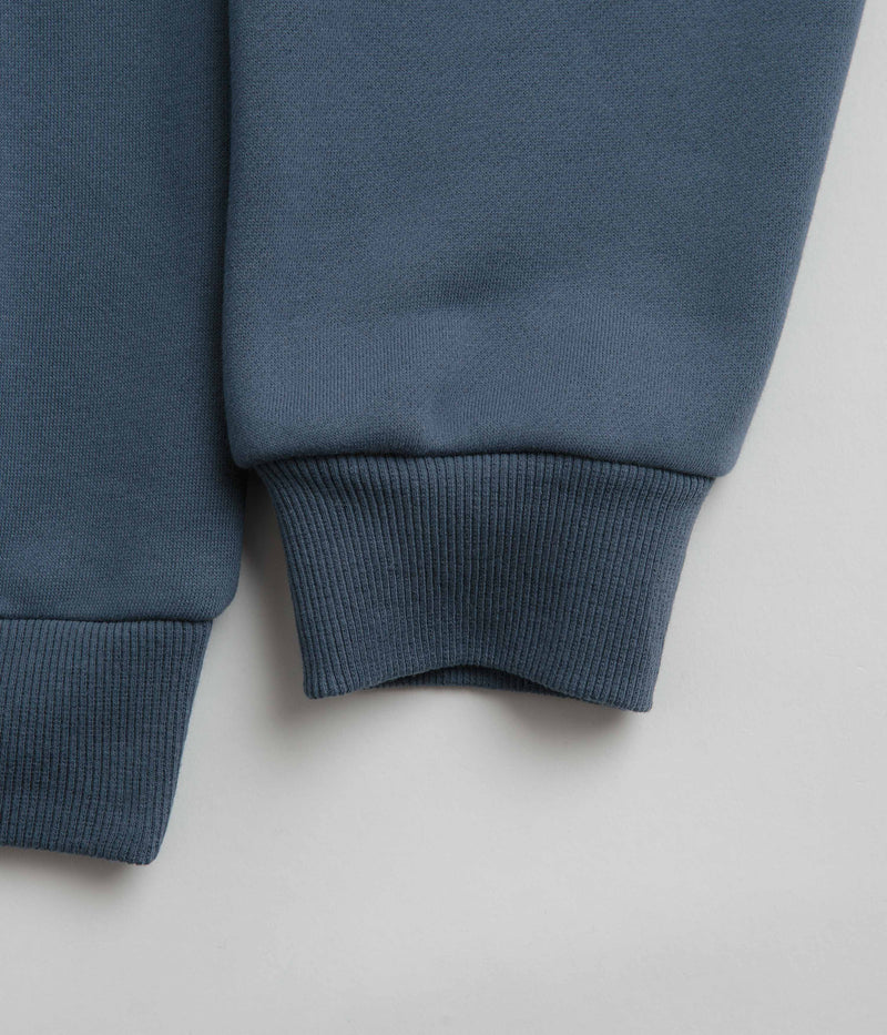 Butter Goods Felt Logo Applique Hoodie in Denim