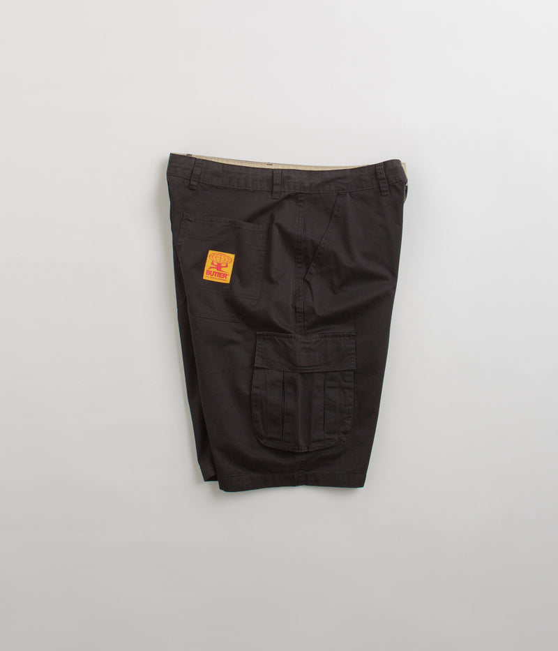 Butter Goods Field Cargo Shorts in Black