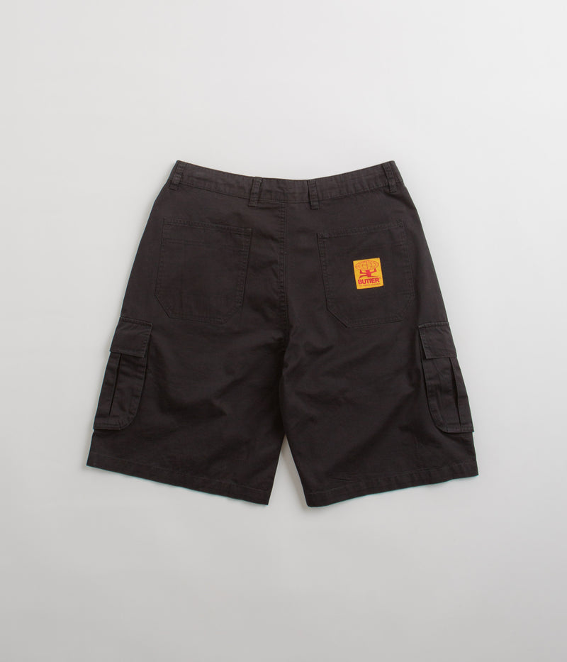 Butter Goods Field Cargo Shorts in Black