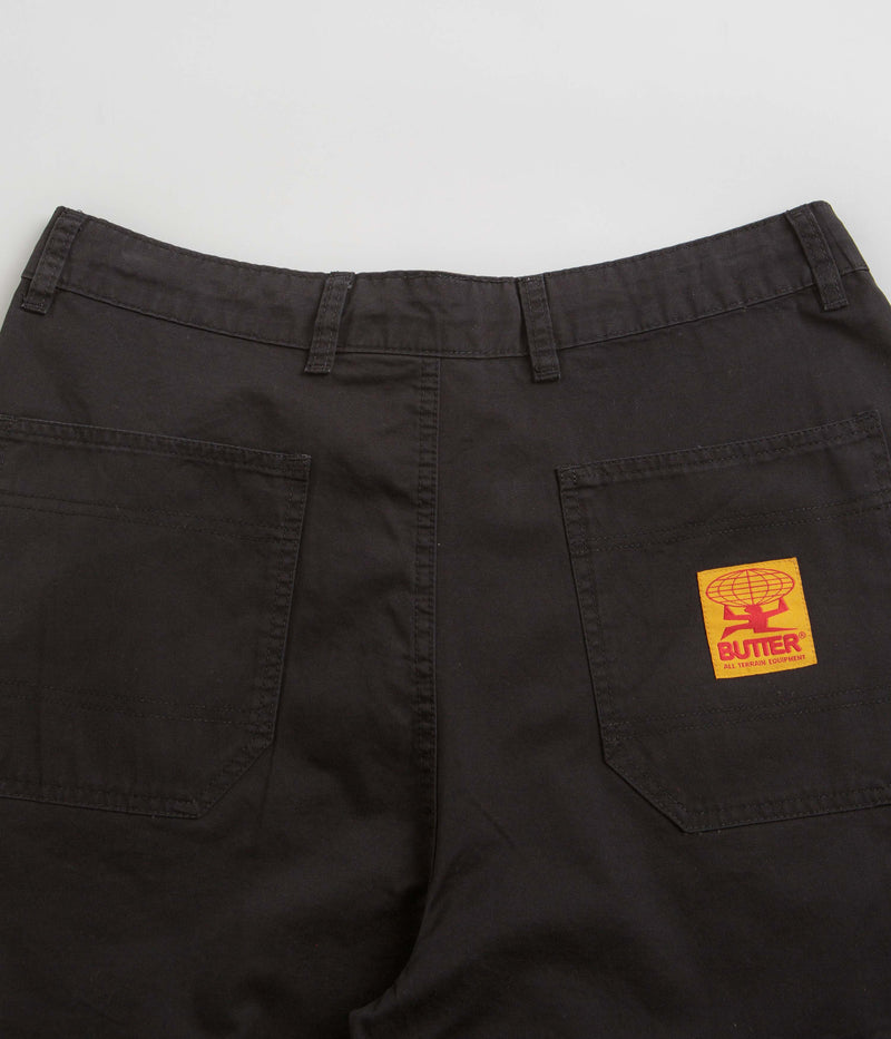Butter Goods Field Cargo Shorts in Black