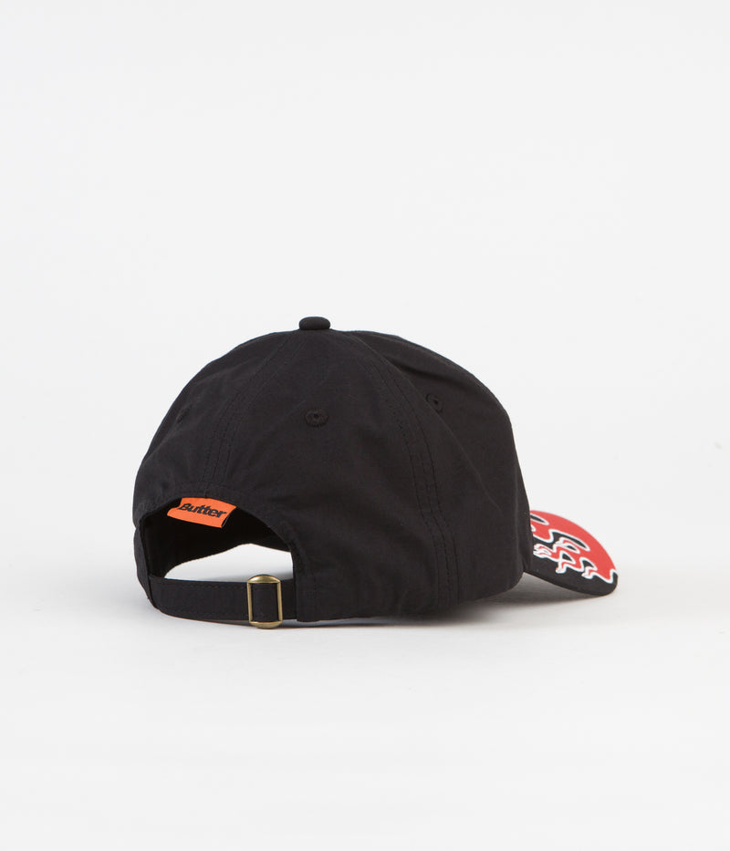 Butter Goods Flame Cap in Black