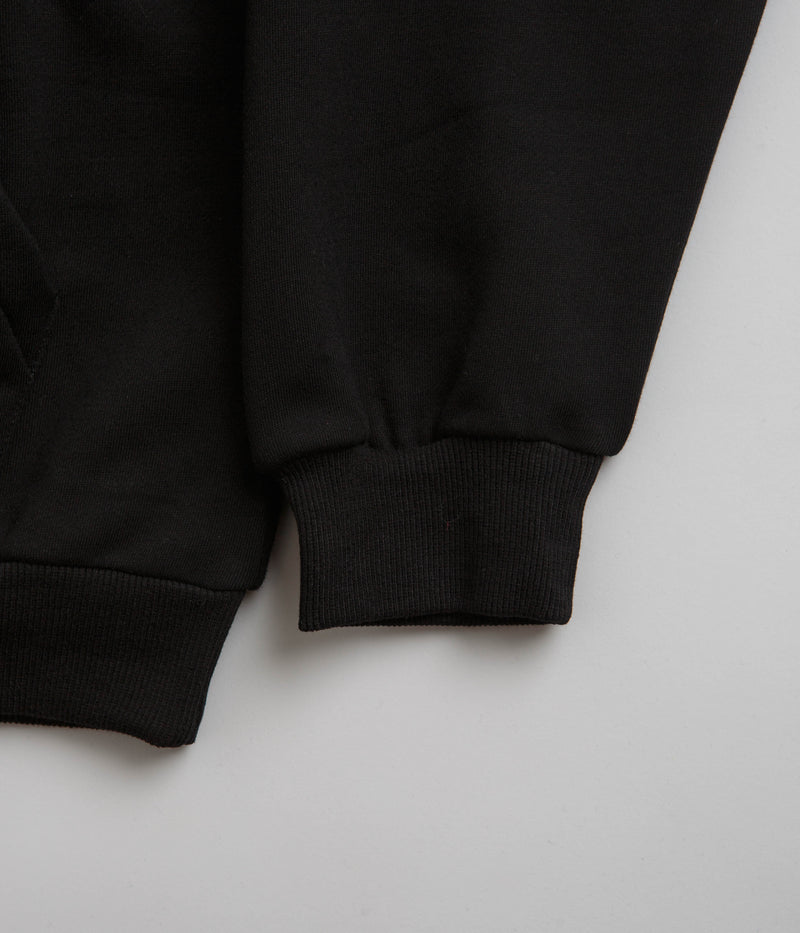 Butter Goods Floral Embroidered Hoodie in Black