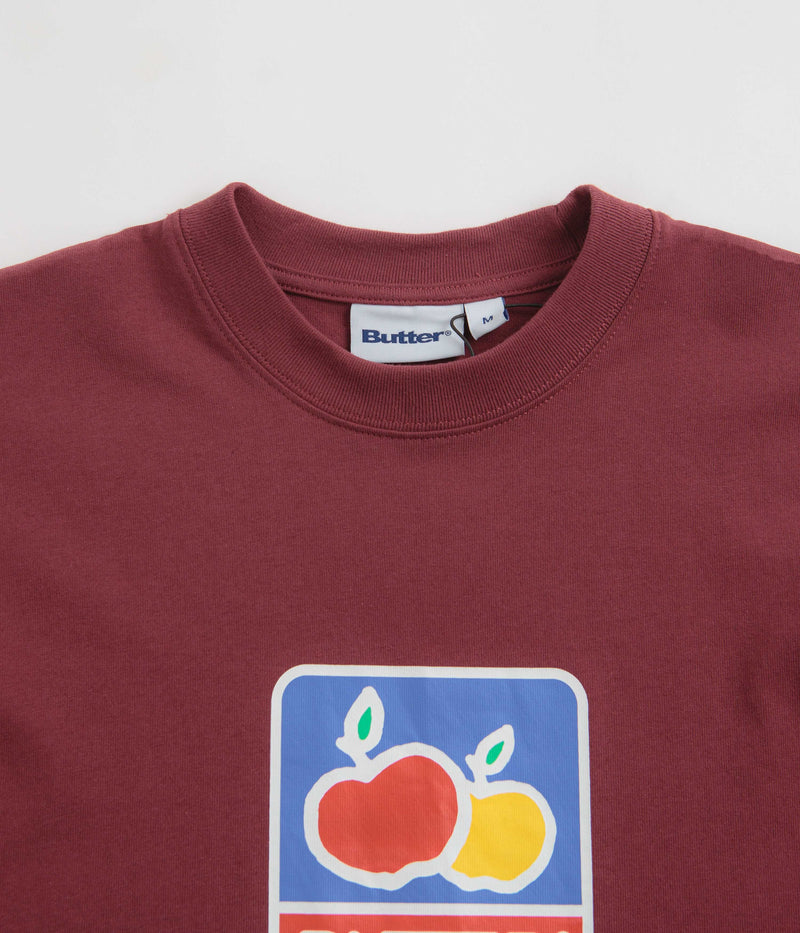Butter Goods Grove T-Shirt in Burgundy