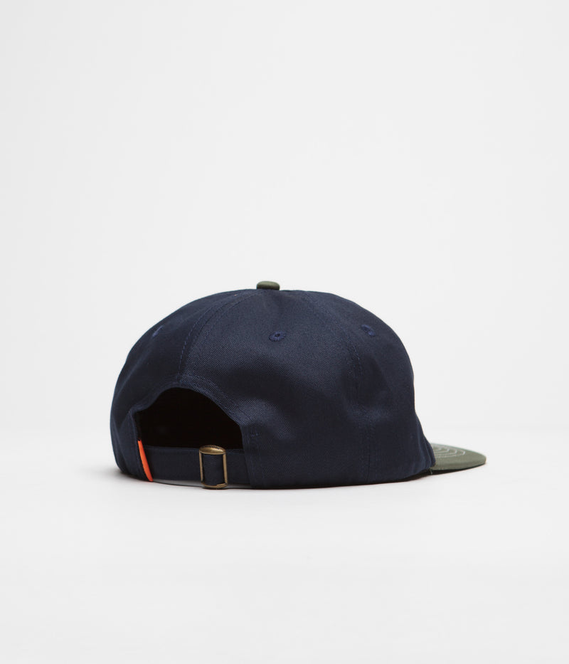 Butter Goods Jazz Research Cap in Navy and Sage
